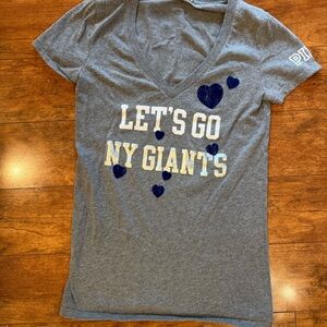 PINK Victoria's Secret Gray NY Giants Tee